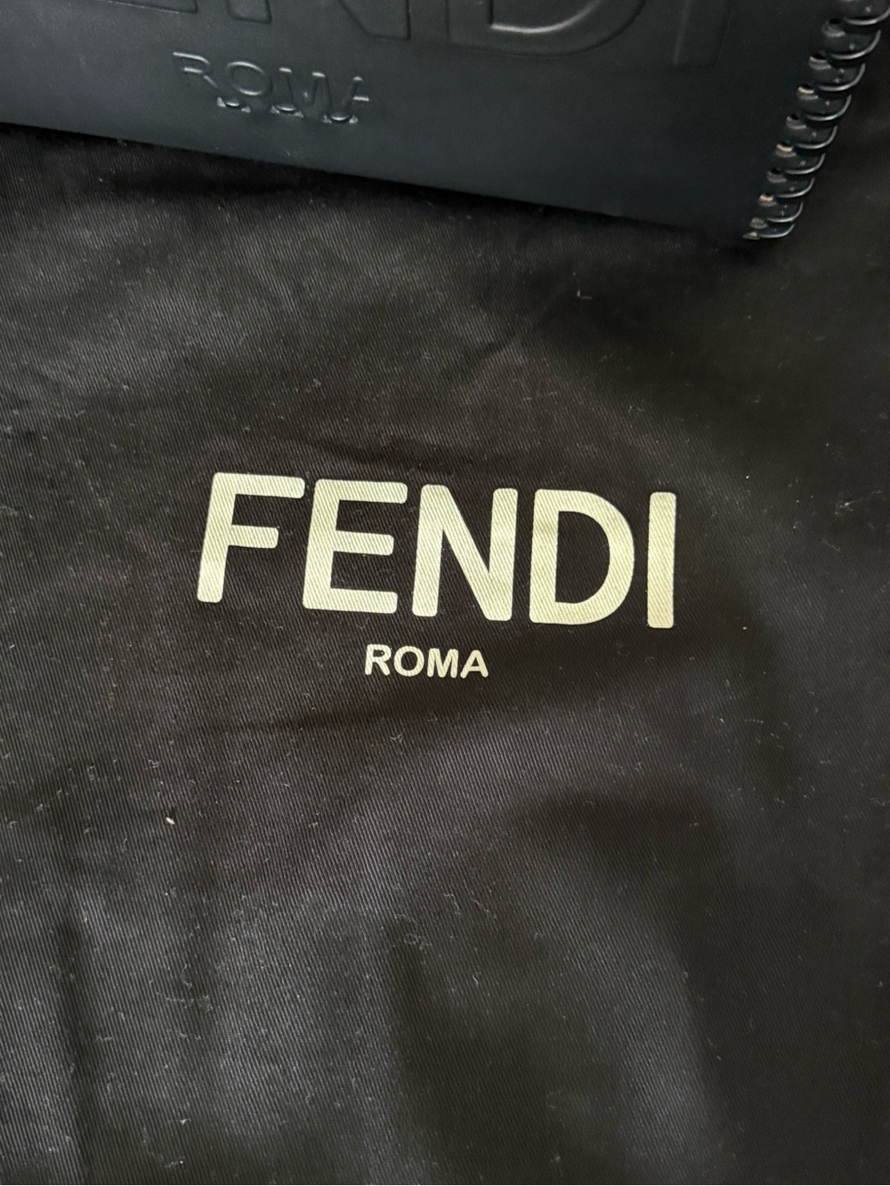 Fendi Black Leather Satchel with Tortoiseshell Handle and Gold Hardware - Picture 10 of 17